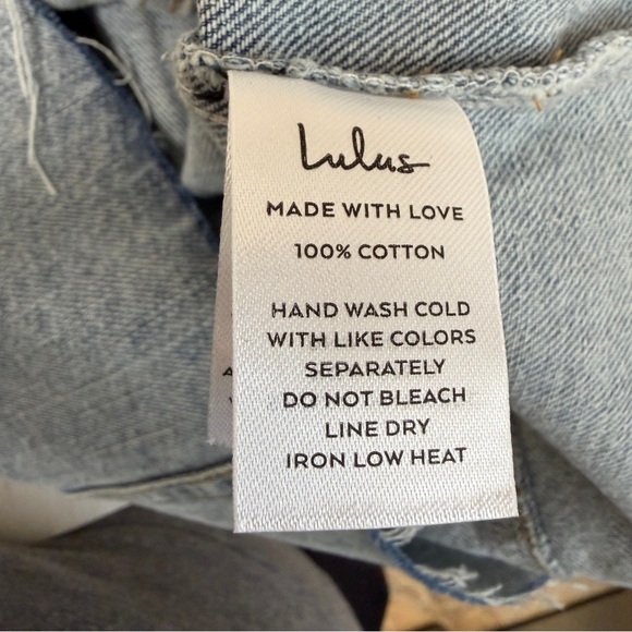 🆕 Lulus Sweetest Inspiration Light Wash Denim Button-Front Midi Dress Size S - Picture 9 of 13